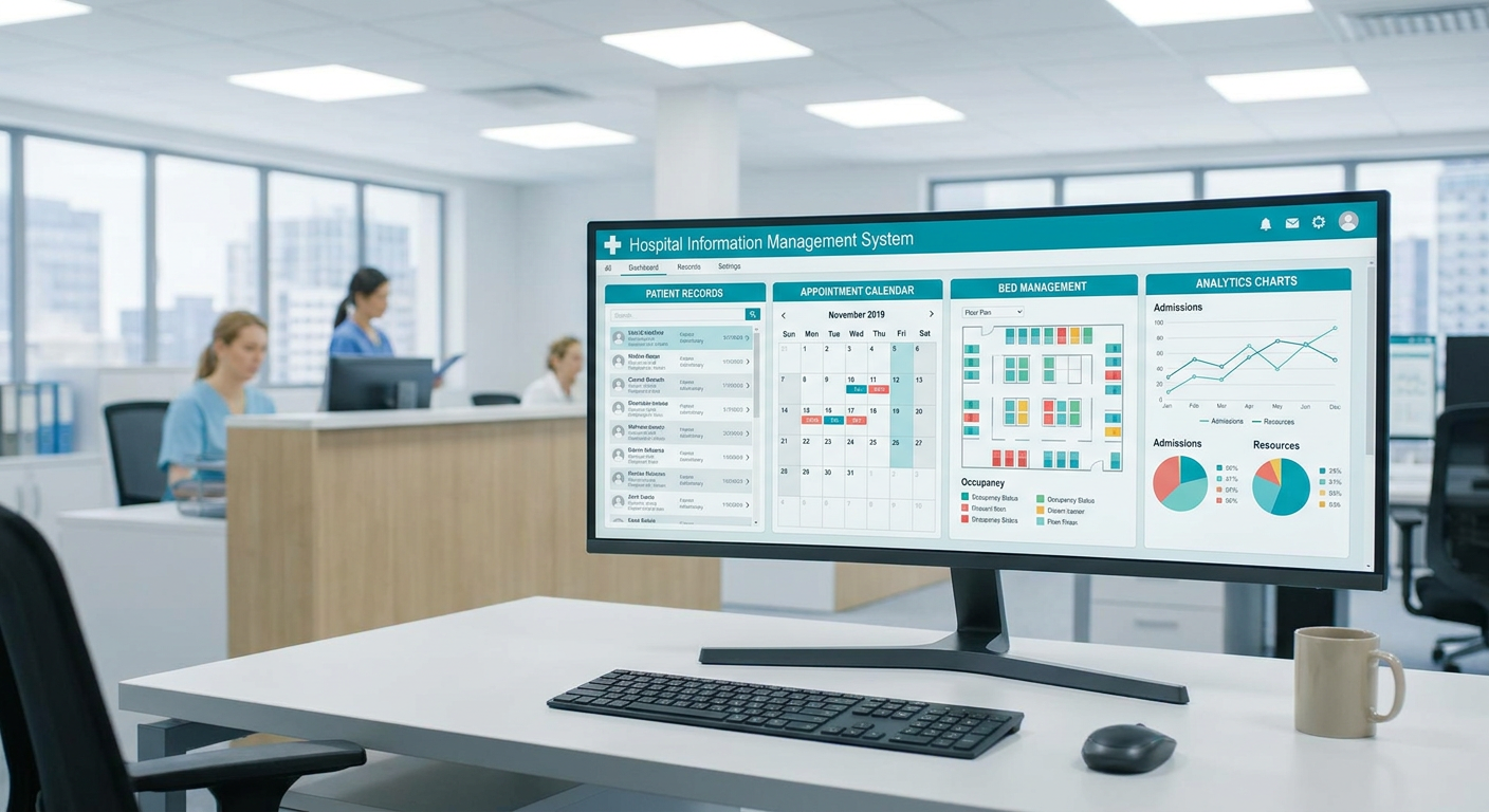 Hospital Information Management System dashboard